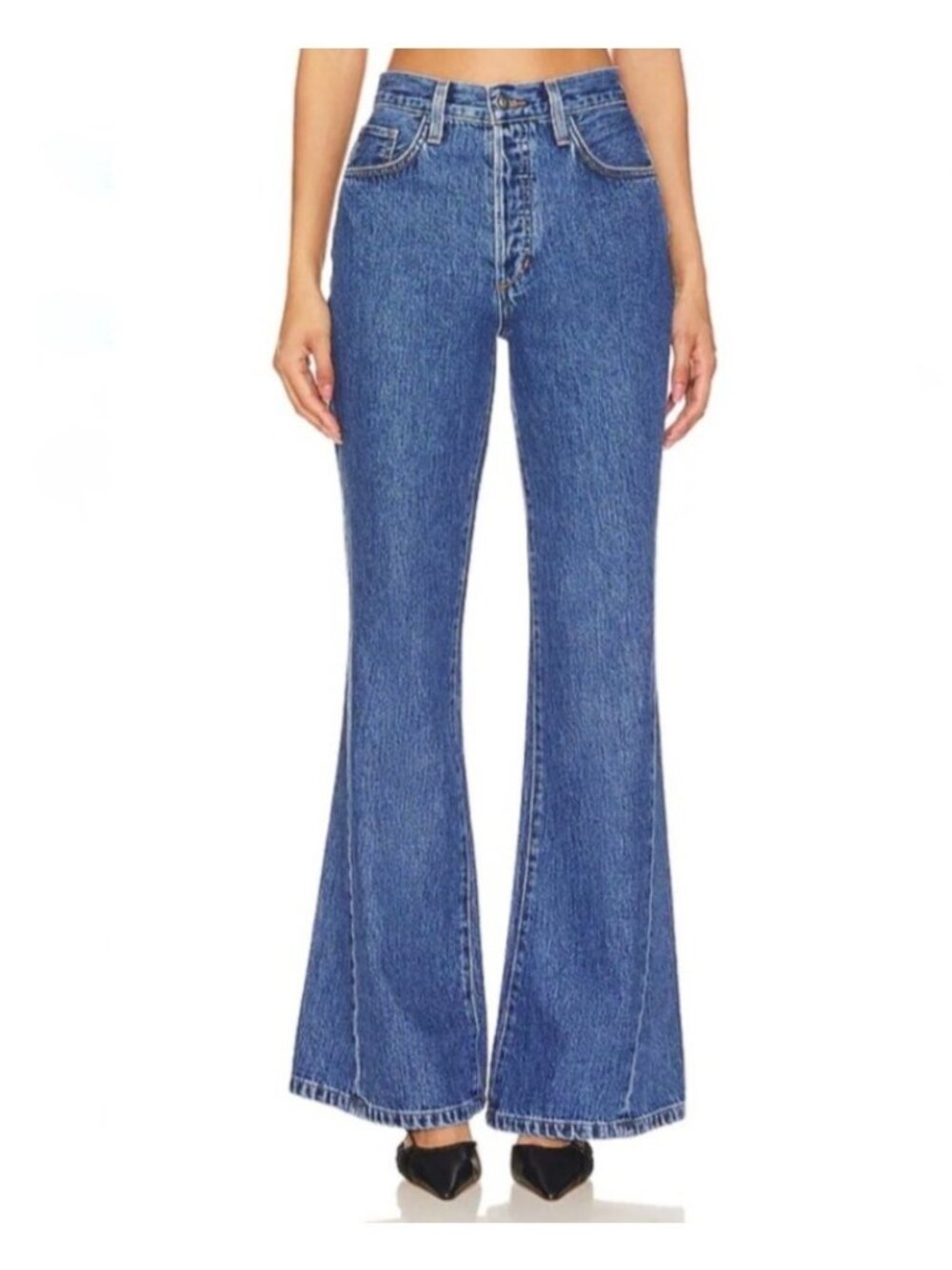 FAVORITE DUAGHTER The Valentina Flare Super High Rise Jeans in Montreal - Picture 5 of 16